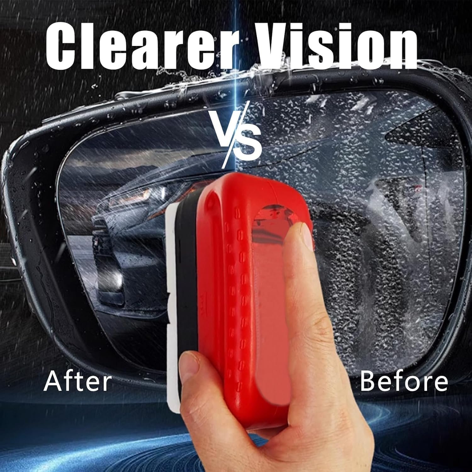 Oil Film Cleaning Brush for Car Windshield & Glass | Hydrophobic Cleaning Tool for Removing Oil Film, Dirt & Grime | Pack of 1 - Image 5